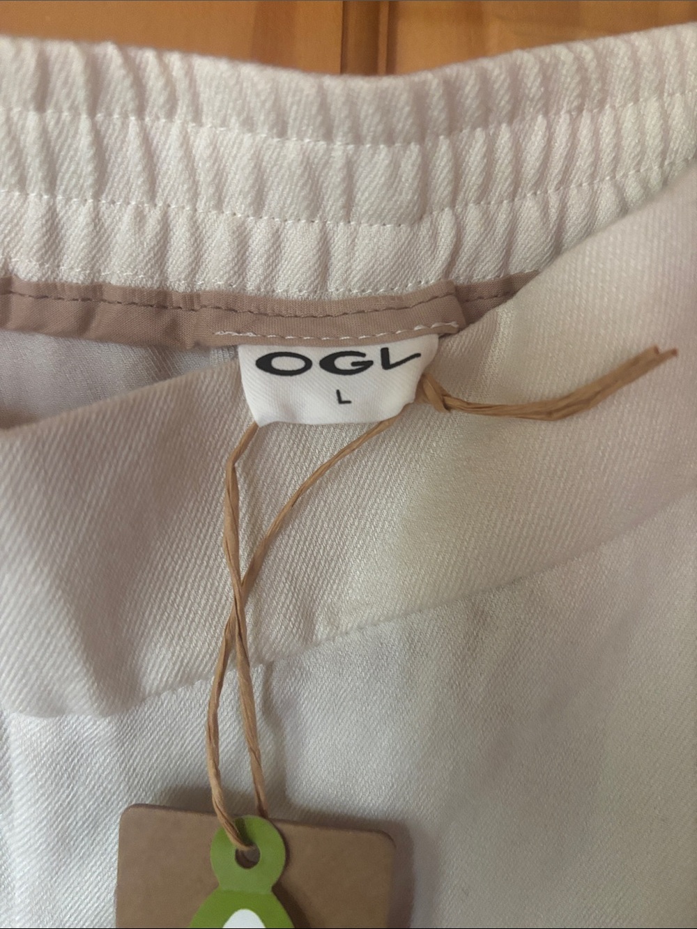 OGL White Linen wide leg pants Flowing Summer Style - Picture 5 of 6